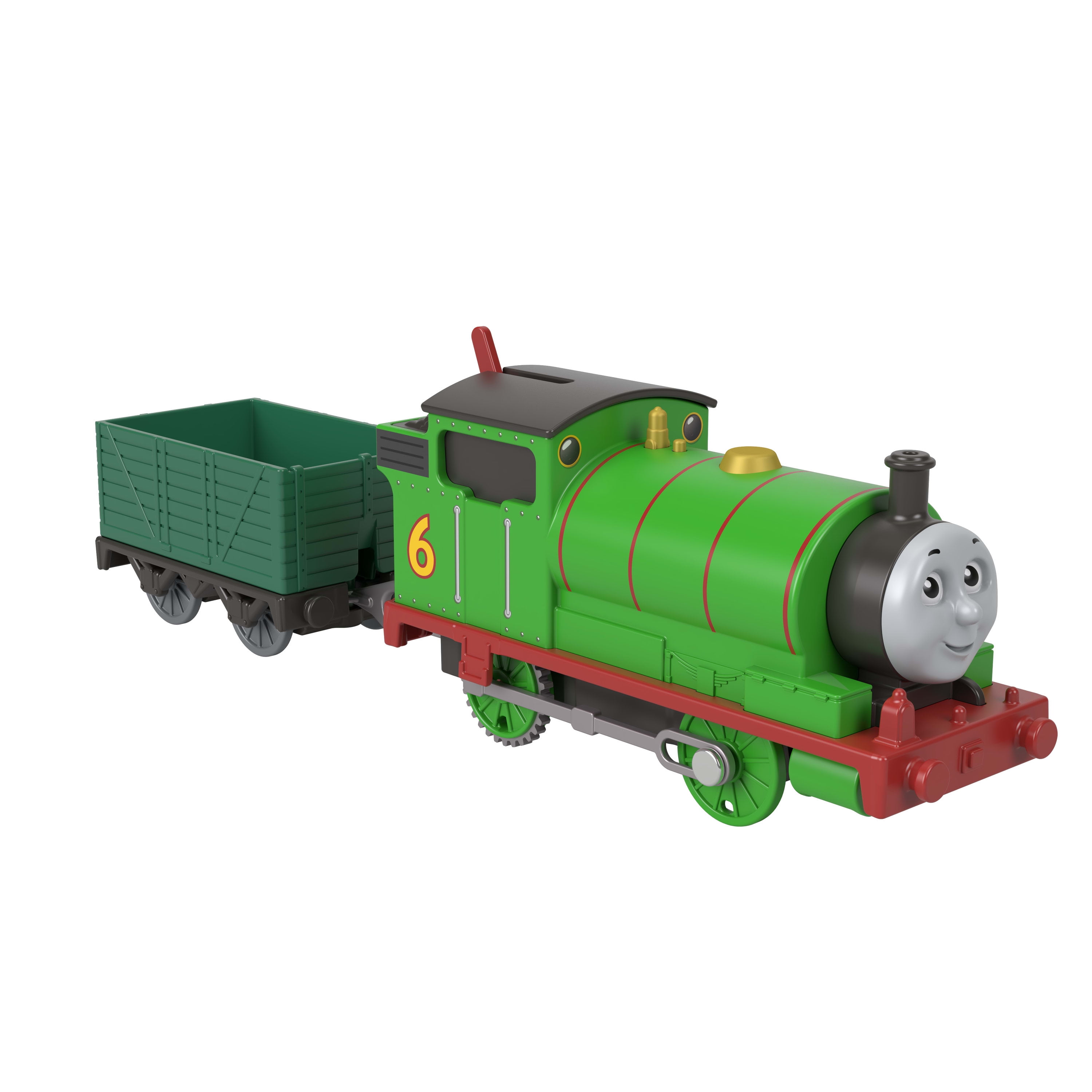 Thomas & Friends Motorized Classic Percy Engine, Battery-Powered Toy Train & Cargo