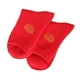 thumbnail image 2 of 1 par de calcetines rojos Fu decorativos, cómodos, cálidos, suaves, más gruesos, transpirables, cómodos, calcetín informal para fútbol, pantalones de Mujeres Hugo Calcetines Adultos, 2 of 10