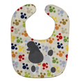 thumbnail image 1 of "Treasures Pawprints Baby Babero, caniche, grande" Caroline's Treasures BB6344BIB, 1 of 1