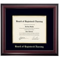 thumbnail image 1 of OCM Diploma Frame for Board of Registered NursingDocuments, 16" x 18" Frame, Black/Gold Mat, 1 of 1