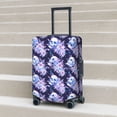 thumbnail image 6 of Susaid blue starry sky Skull flower Print Elastic Washable Suitcase Cover with Hidden Zipper, Fits 18-32 Inch Luggage for Protection During Travel-X-Large, 6 of 7