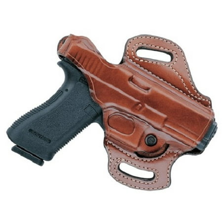 Aker Leather H168BPRU-GL2627 FlatSider XR12 Belt Holster Black RH Fits Glock