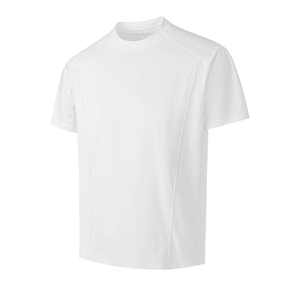 USNSM (M-5XL) Men's Big and Tall T Shirt Short Sleeve Crew Neck Shirt Lightweight Breathable Casual Summer Classic Basic Tee Shirts White XL