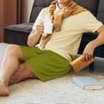 thumbnail image 4 of Daiia Olive Mens Woven Stretch Pajama Short,Short Pajama Pants-4X-Large, 4 of 9