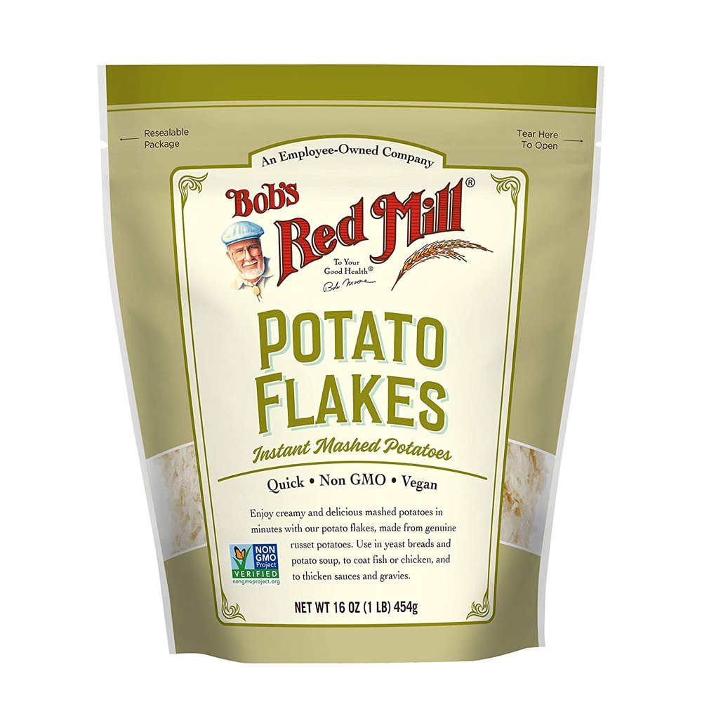 Instant Mashed Potatoes Creamy Potato Flakes, 16 Ounce (Pack of 1