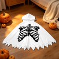 thumbnail image 6 of Girls Hooded Jumpsuits Long Sleeve Graphic Bluses Halloween Themed Party Costume Stylish Festival Tops for Kids, 6 of 8