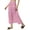 Baby Pink, variant on Moomaya Women Solid Viscose Rayon Casual Skirt, High Waist Smocked Midi Skirt