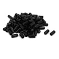 thumbnail image 1 of Tapa de extremo de manguera de goma de 6.5 mm de diámetro interior, protector de rosca, color negro, 100 piezas, 1 of 3