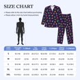 thumbnail image 4 of Fotbe Mexican Frogs Pijama de Hombre con Estampado de Manga Larga, Conjunto de 2 Piezas, Ropa de Dormir Suave y Cómoda con Bolsillos-Large, 4 of 7