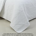 thumbnail image 5 of 100% Cotton Matelasse Quilt Set, Victorian Medallion Reversible Lightweight Coverlet Queen 3 Piece All Season, 5 of 5