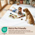 thumbnail image 4 of Design&I 5'x7' Washable Area Rug Snag-Free, Skid-Resistant Ocean Nautical Themed Gentle Curving Motifs Tones Asymmetric for Dining Room, Under Table, Home Office, 4 of 7