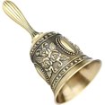 thumbnail image 1 of Hand Bell, Classic Zinc Alloy Call Bell Traditional Handle Service Call Bell For School, Reception Dinner, Hotel Service, 1 of 5