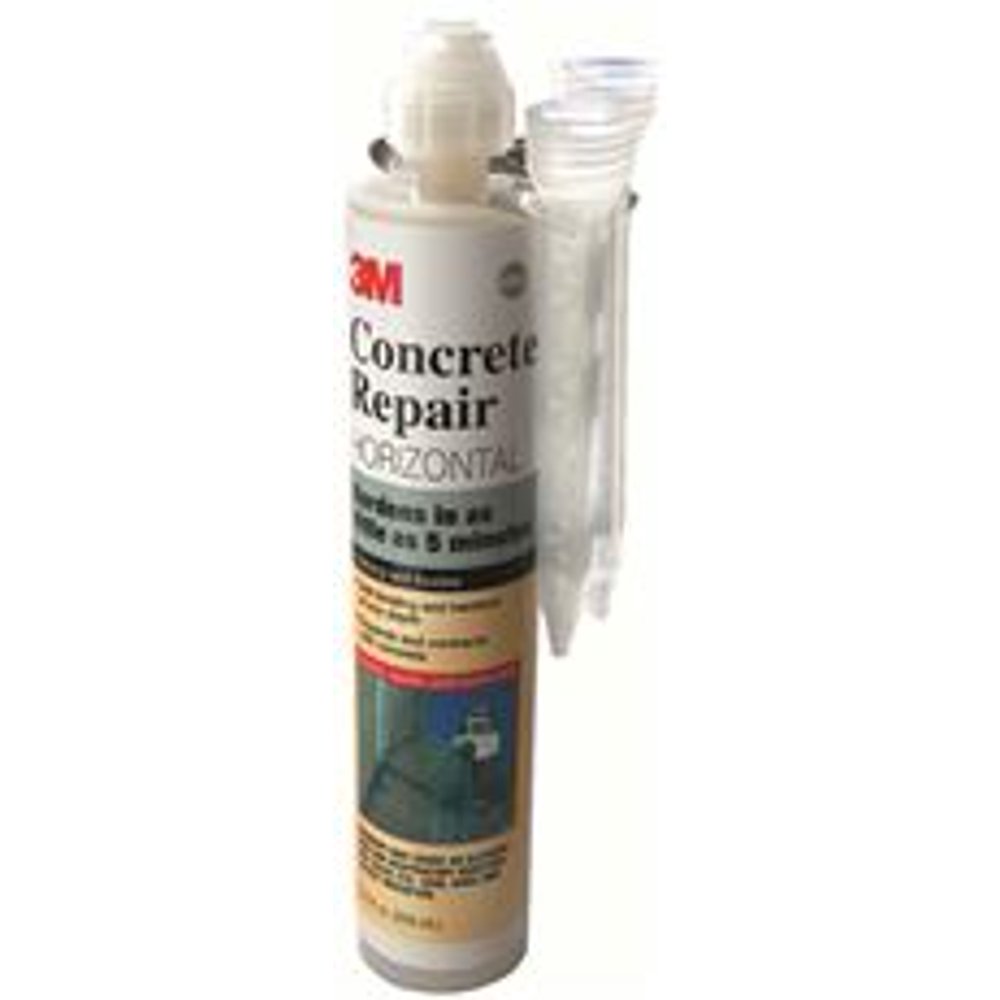 3M Concrete Repair, SelfLeveling, 600, Gray, 8.4 Oz. Cartridge/2 Mix