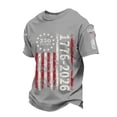 thumbnail image 3 of EliteGoogv Boys 4th of July T Shirts Short Sleeve Crew Neck Patriotic Flag Print Casual Tees Kids Tops Kids Shirts 250th Independence Day 1-2 Years, 3 of 3