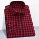 thumbnail image 2 of Camisa a cuadros para hombre, cuello de solapa, manga larga, camisa a cuadros con botones, ajuste regular, camisa informal para hombre para el trabajo diario, 2 of 5