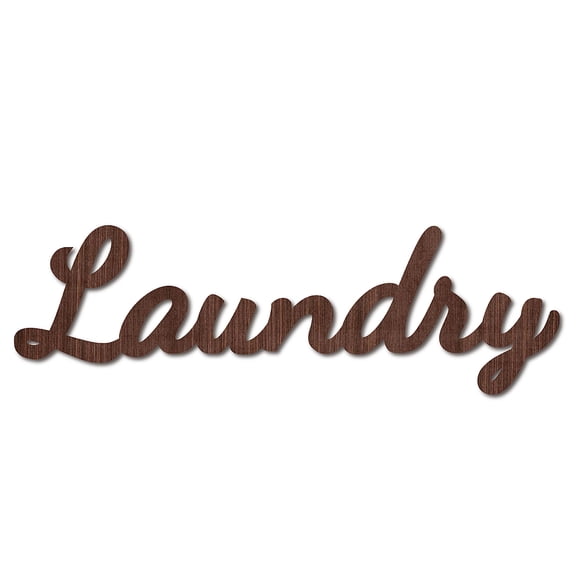 Cutout Sign Laundry Letter Wooden Wall Art Decor Wood Word Sculpture Signs Rustic Farmhouse for Housewarming Home Front Door Entryway Wall