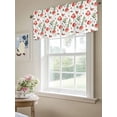 thumbnail image 6 of Valance Curtain Red Mushroom Kitchen Curtain for Window Butterfly Rod Pocket Curtain Valance Window Treatment for Kitchen Bathroom Dining Room 1 Panel 54x18inch, 6 of 9