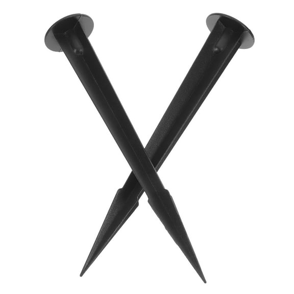 2 Pcs Landscape Spike Light Metal Stakes for Solar Lights Black
