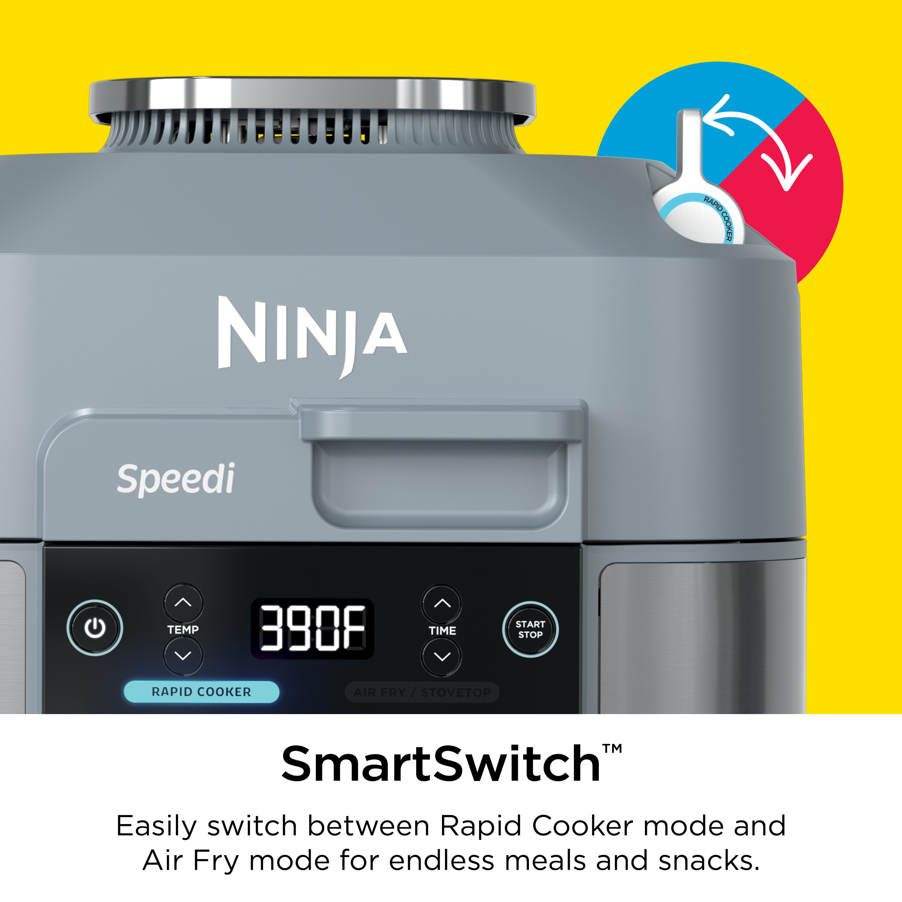 Ninja Speedi Rapid Cooker & Air Fryer, SF300, 6-Qt. Capacity, 10-in-1 ...