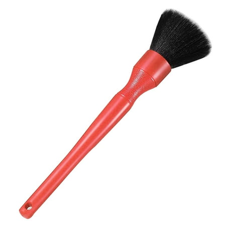 

Lieonvis Ultra-Soft Detail Brushes Car Detailing Brush Car Cleaner Tool Auto Interior Detail Brush for Car Cleaning Vents Dash Trim Brushes Wheel Brushes Interior Emblems Exterior Air Vents (Red/Black