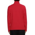 thumbnail image 3 of Unique Bargains Men's Pullover Lightweight Long Sleeve Top Turtleneck T-Shirt 40 Red, 3 of 6