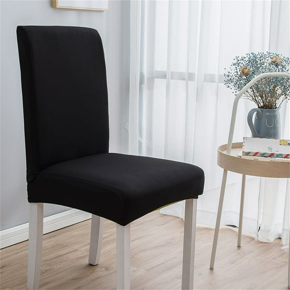 TopLLC Chair Covers for Dining Room, Stretch Solid Color Chair Slipcovers, Soft Breathable Dust-proof Spandex Decorative Seat Cover Elastic Removable Washable Universal Chair Protector for Kitchen