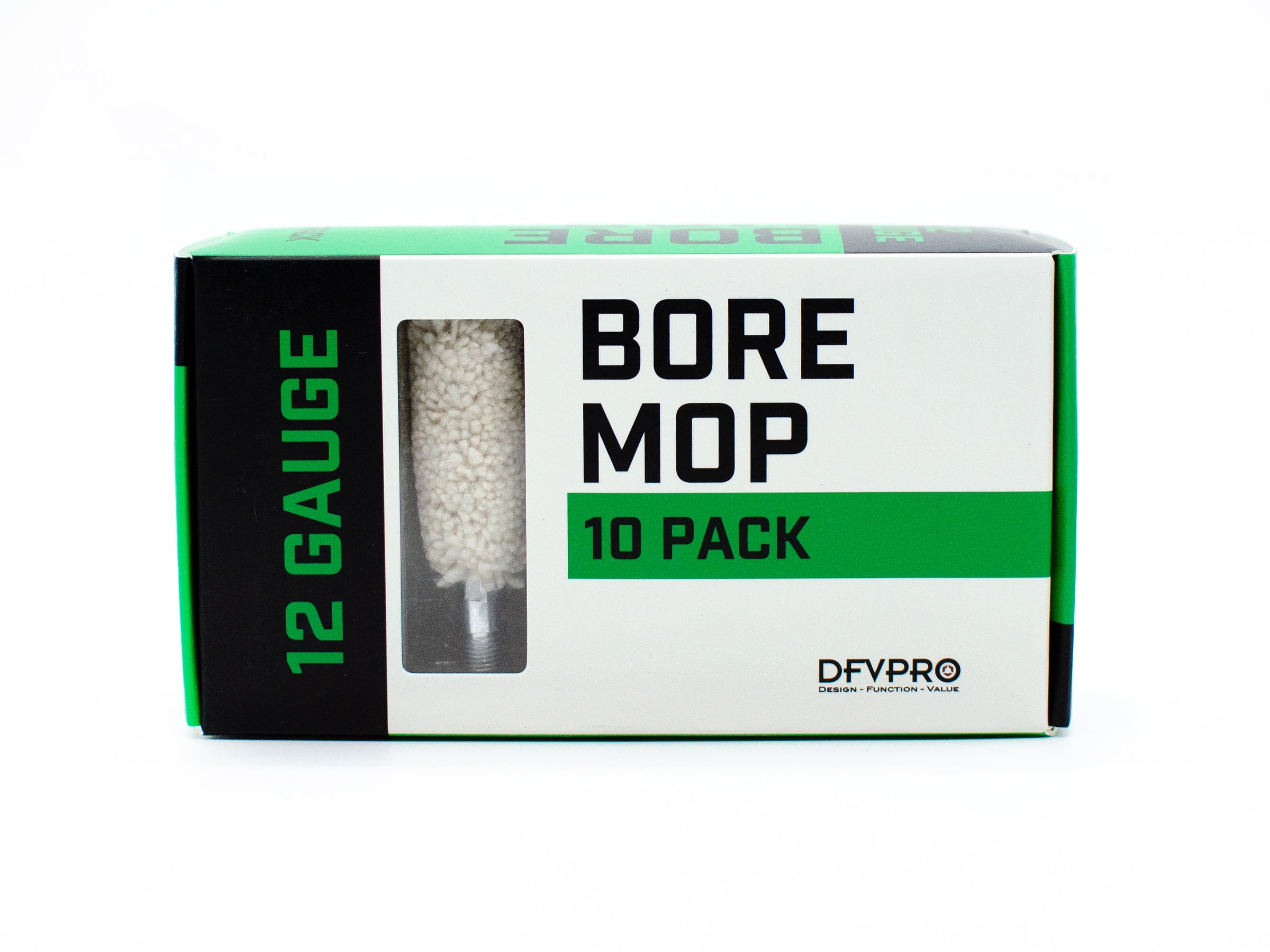 DFVPRO Gun Bore Cleaning Mops for 12 Gauge Pack of 10 Gun Cleaning