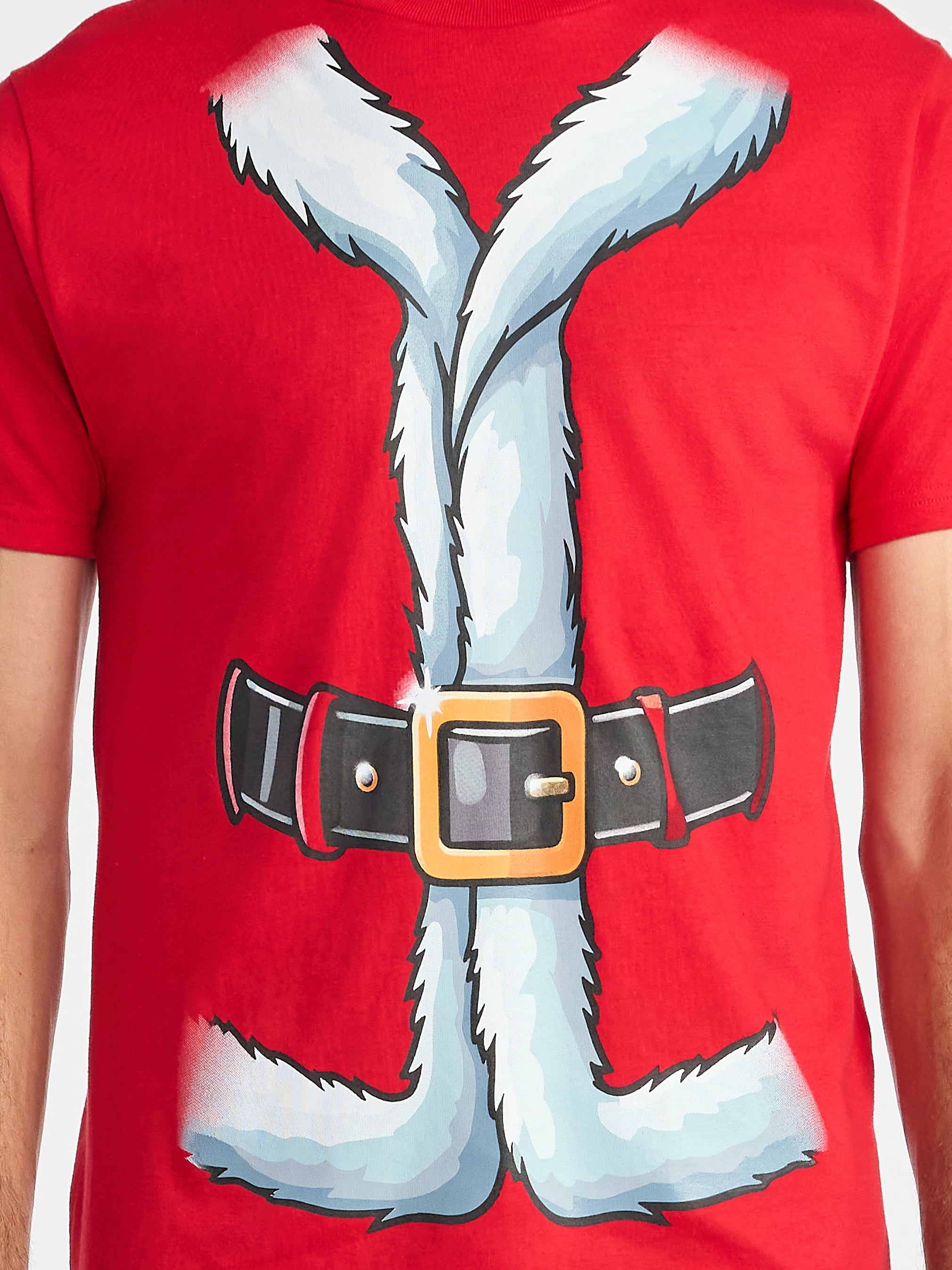Christmas Men's and Big Men's Santa Graphic Tee from Holiday Time, Sizes XS-3XL
