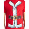 thumbnail image 4 of Christmas Men's and Big Men's Santa Graphic Tee from Holiday Time, Sizes XS-3XL, 4 of 6