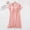 Pink, variant on Naittoop Sleep Shirts for Women Short Sleeve Night Shirts for Sleeping Pullover V-Neck Nightgown Soft Lightweight Nightdress