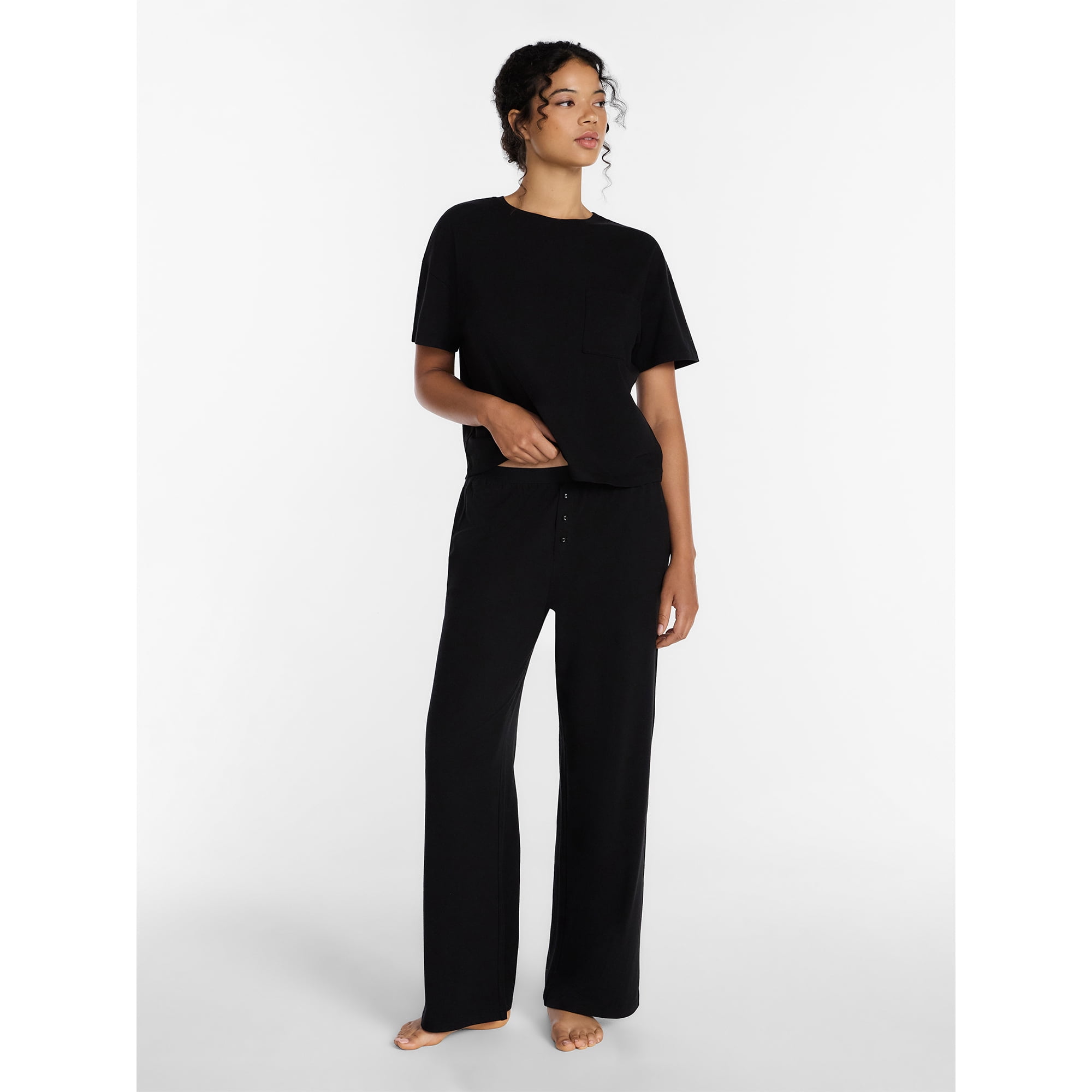 Joyspun Women’s Cotton-Modal Sleep Lounge Pants, Sizes S-3X