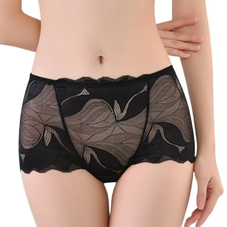 

YXGla Breathable Lady Panties Sexy Lace Hollow-out Design Women Briefs for Sleeping