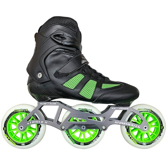 Atom Pro Fitness 3x110 Outdoor Inline Skate Package