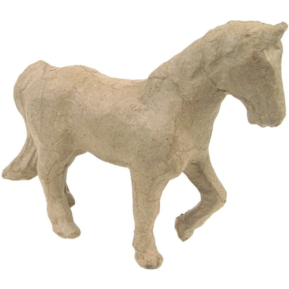 Figurine en Papier Mâché 4,5"-Trotter Cheval