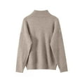 thumbnail image 4 of Womens Fall Sweaters Sevevn Women's Mock Neck Long Sleeve Pullover Ribbed Knit Sweater Top, 4 of 4