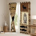 thumbnail image 3 of Manfei Child Rustic Farmhouse Curtains Pack of 2 (42x84 Each), Woodland Wildlife Curtains Blackout, Bear Reindeer Animal Bedroom Curtains, Window Curtains Room Decor, 3 of 6