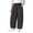 Black, variant on Kids Summer Wide Leg Pants Elastic Waist Oversized Casual Lightweight Breathable Trousers with Pockets Beige Girls Tapered Leg Pant 5-6Y