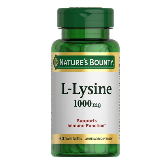 Nature's Bounty L-Lysine Tablets, 1000 Mg, 60 Ct