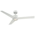 thumbnail image 2 of Lotus 54" Matte White Dimmable LED Smart Ceiling Fan with Remote Control, 2 of 11