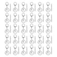 thumbnail image 1 of Key Chain Kit 30Pcs Rings 30Pcs Chains Sturdy Durable Metal Widely Used Key Chain Rings for Keys Lanyard Jewelry Silver, 1 of 14