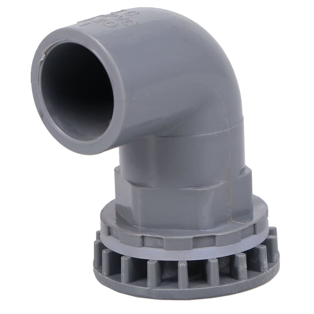 Conector de codo para tubería de agua: conector tipo L para drenaje de peceras, tubería de riego de jardín de plástico, accesorio para peceras y acuarios.