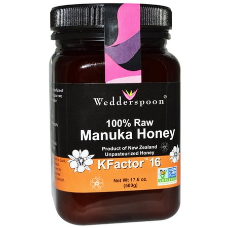Wedderspoon, 100% Raw Manuka Honey, KFactor 16, 17.6 oz (pack of