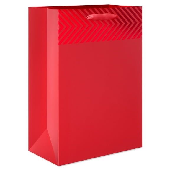 American Greetings 10" Medium Red Gift Bag for Christmas, Birthdays (1-Count)