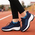 thumbnail image 4 of Tvtaop Womens Slip On Sneakers Breathable Walking Shoes Knitted Comfort Wedge Platform Loafers Fashion Sock Shoes, 4 of 9