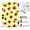 thumbnail image 3 of 2 Pcs Funny Kitchen Towels,White Sunflower Microfiber Dish Towels,Kitchen Tea Towels,Kitchen Towel Set (18" X 26"), 3 of 3