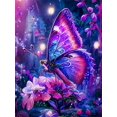 thumbnail image 1 of DIY Diamond Art Painting Flower Butterfly Fantasy Full Square/Round Embroidery Mosaic Rose Cross Stitch New Arrivals X1030Square 50X50cm Gao Jinjia LED, 1 of 2