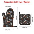 thumbnail image 2 of Fotbe Fox In The Forest for 4Pcs Oven Mitts and Pot Holders, 500℉ Heat Resistant Oven Mitts , Non-Slip Silicone Surface Safe for Baking, Cooking, BBQ, 2 of 6