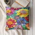 thumbnail image 3 of YINGXI Throw Pillow Covers Flower for Sofa 20x20in, 3 of 5