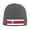 Deep Heather, variant on Costarican-Flag Winter Beanie Hats for Men Women Warm Cozy Knitted Cuffed Skull Cap Black
