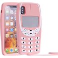 thumbnail image 1 of 3D Nokiya Classic Silicone Case for iPhone Xs Max 6.5",Cute 3D Retro Cartoon Cover,Kids Girls Soft Gel Rubber Character Cellular Cases,Funny Unique Pr, 1 of 4
